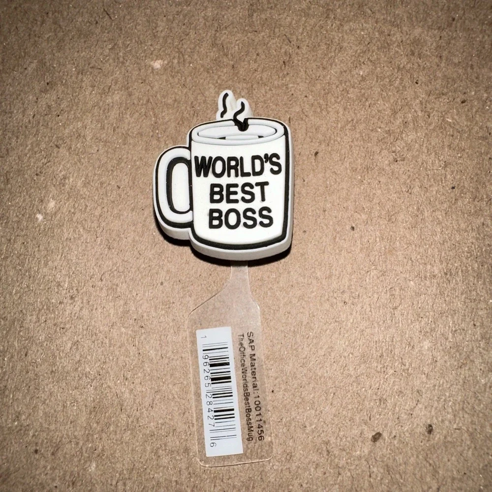 CROCS THE OFFICE WORLDS BEST BOSS Jibbitz™ Charms • Authentic Jibbitz (RARE) NWT